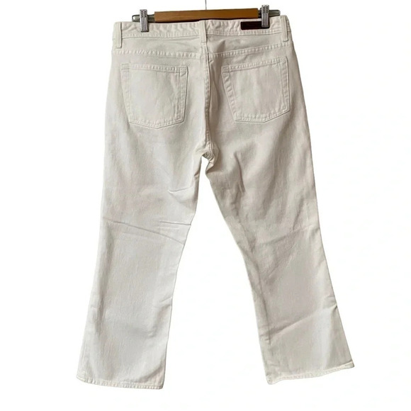 Polo Ralph Lauren Kelly Cropped Ankle Jeans White Size 10 Mid Rise Denim Pants - Picture 5 of 10